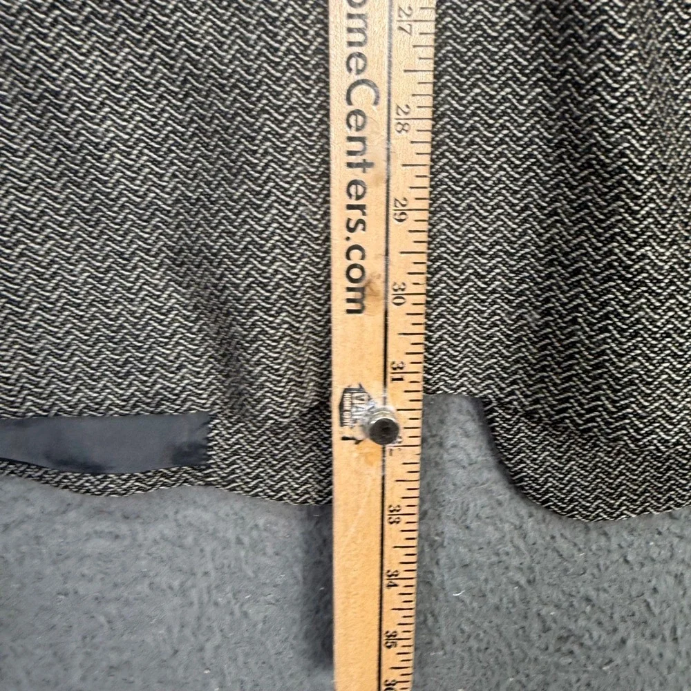 Giorgio Armani Blazer Mens 44 Grey Herringbone Virgin Wool Le Collezioni Italy
